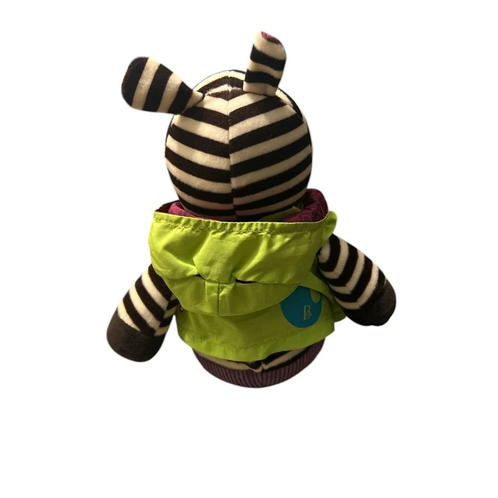 Zippies Zebra B You Hippo Plush 14